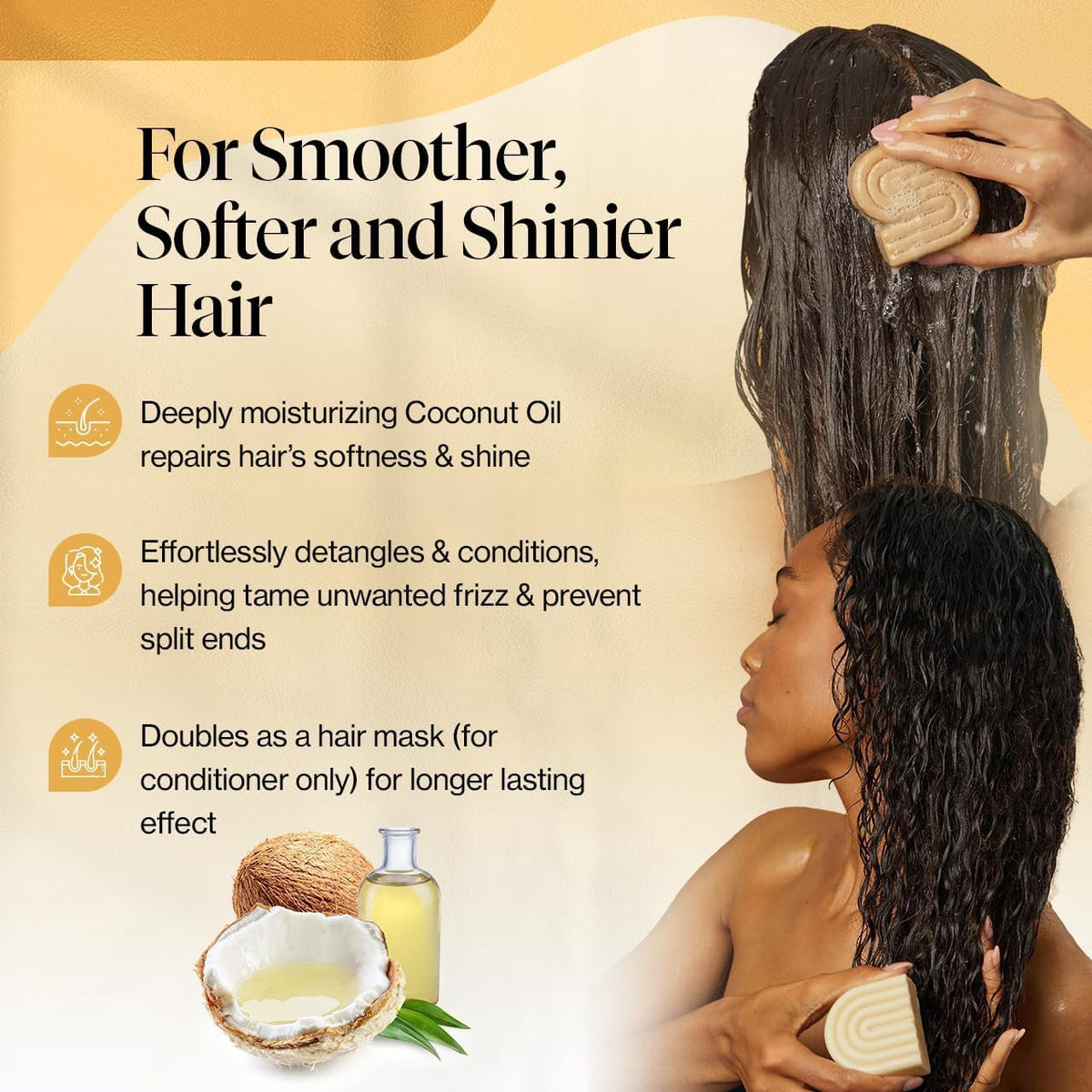 Kitsch conditioner bar close-up highlighting shea butter nourishment