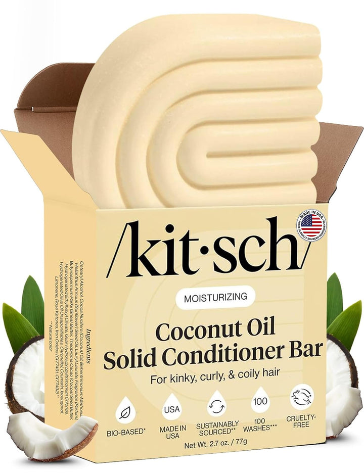 Kitsch conditioner bar front packaging showing brand and bar benefits