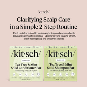Kitsch conditioner applying to hair showing detangling and softness