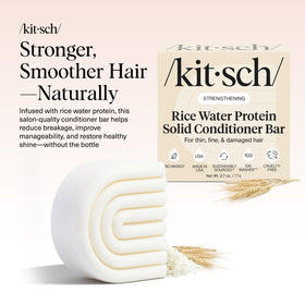 Kitsch side profile close-up of bar texture, shows concentrated formula benefit