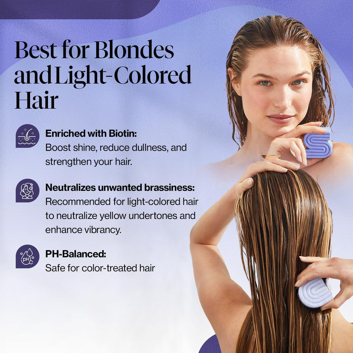 Kitsch conditioner bar texture detail for smooth conditioning benefits