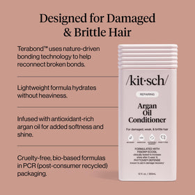 Kitsch conditioner cream close-up showing lightweight texture that adds shine