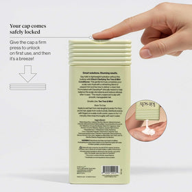 Kitsch conditioner pouring into hand, demonstrates lightweight hydration without build-up
