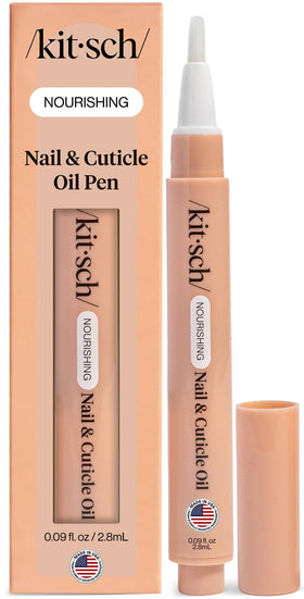 Kitsch front packaging showing compact cuticle oil pen for convenient hydration