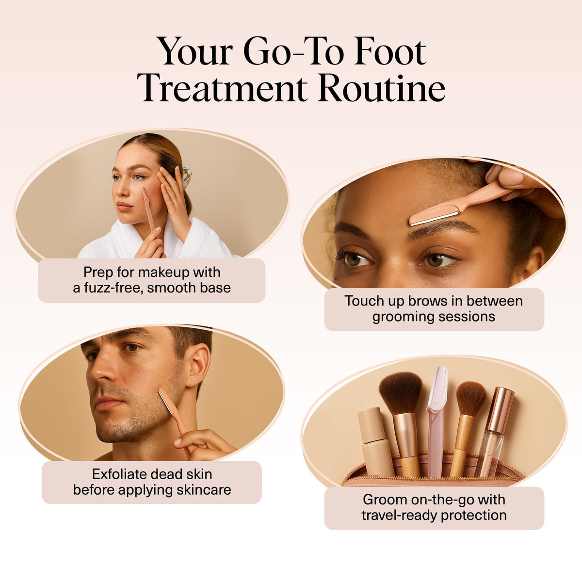 Kitsch dermaplane shaping eyebrows for neat definition and cleaner brow lines