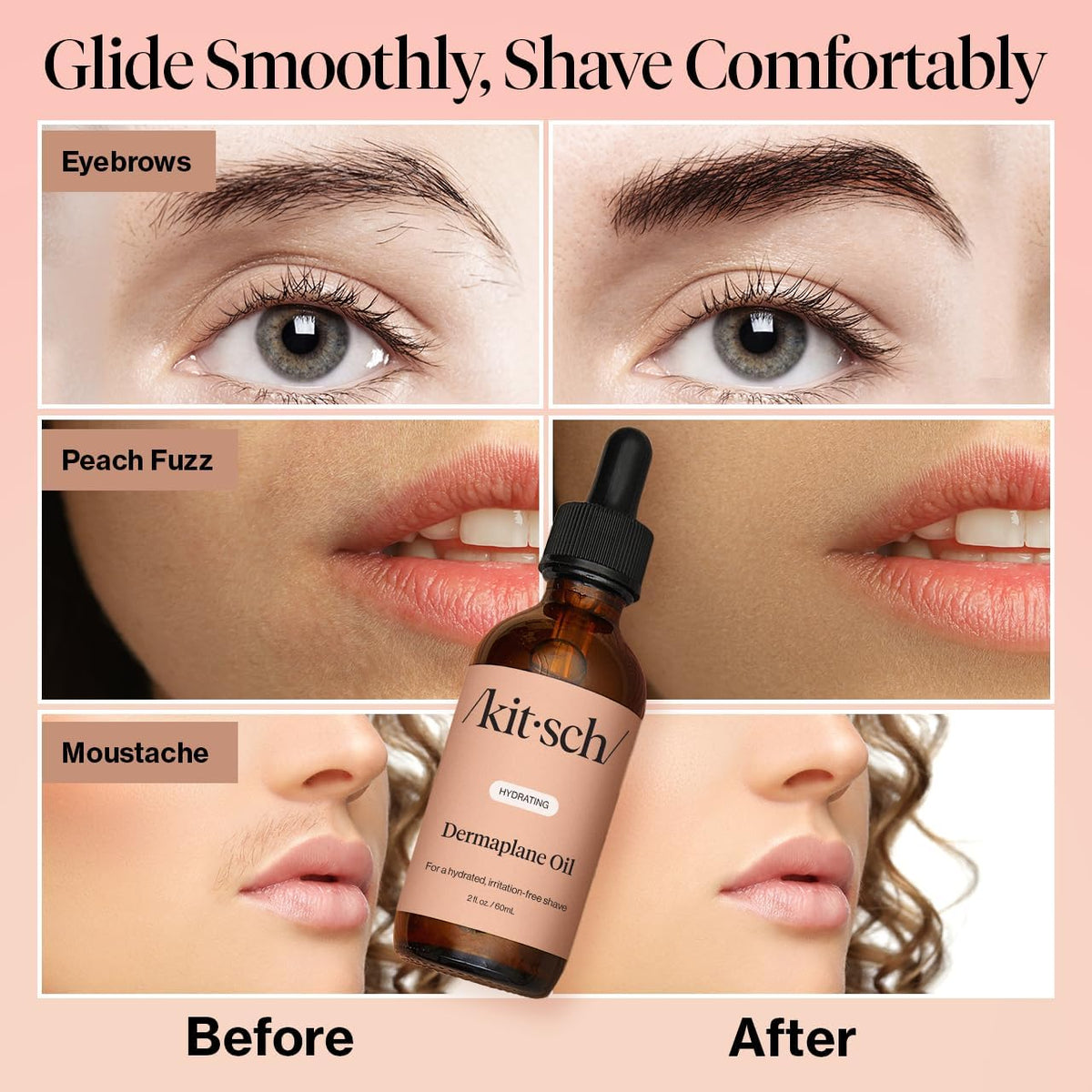 Kitsch applied with gua sha tool illustrating improved slip and comfort