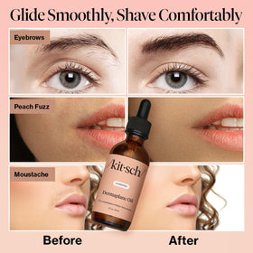 Kitsch applied with gua sha tool illustrating improved slip and comfort