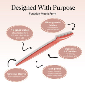 Kitsch razor held in hand demonstrating scale and easy portability benefit