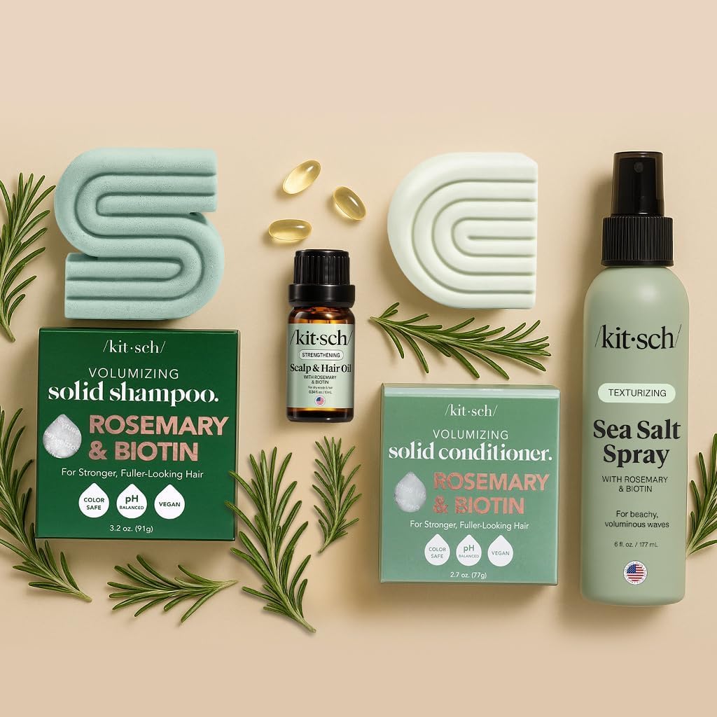 Kitsch lavender and rosemary close-up emphasizing fresh scented styling benefit