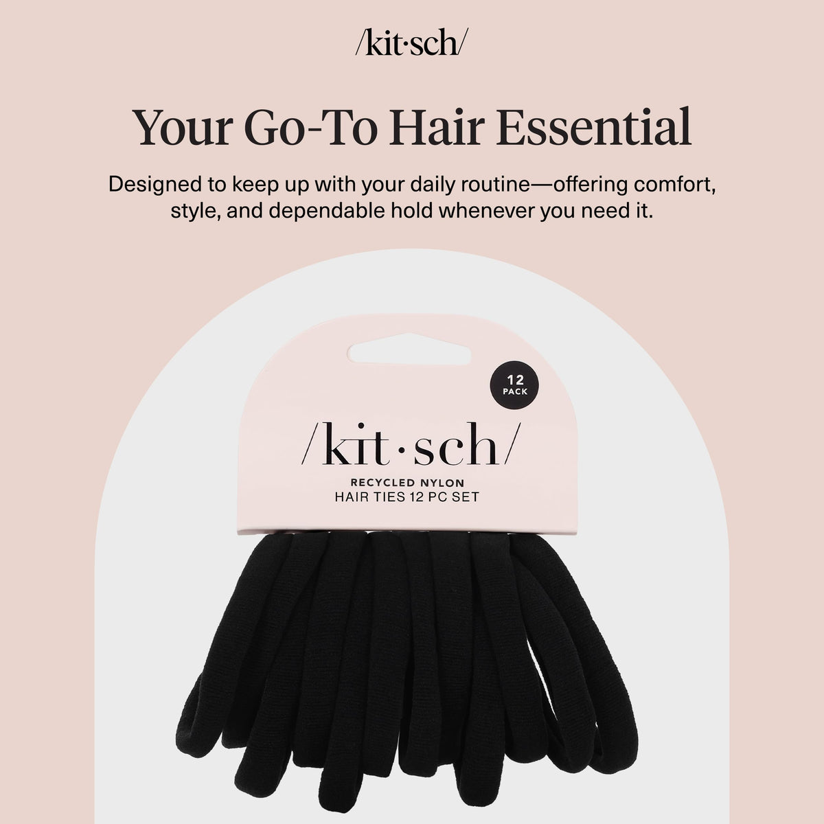 Kitsch seamless join detail showing smooth construction that protects hair