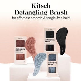 Kitsch detangler packed inside purse for on-the-go touch-ups and convenience
