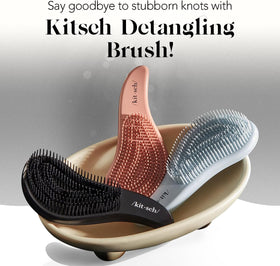 Kitsch scalp-massage bristles close-up providing soothing circulation benefits