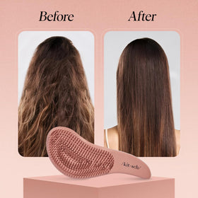 Kitsch brush detangling wet hair demo for post-shower gentle use