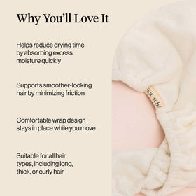 Kitsch elastic loop close detail illustrating secure twist-and-tuck hold