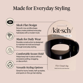 Kitsch teeth close-up revealing wide non-slip claws for secure hair grip