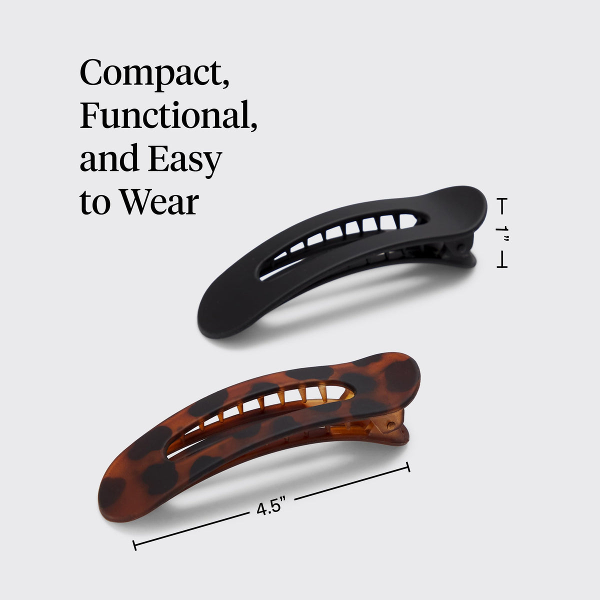 Kitsch clip used in half-up hairstyle demonstrating polished quick styling