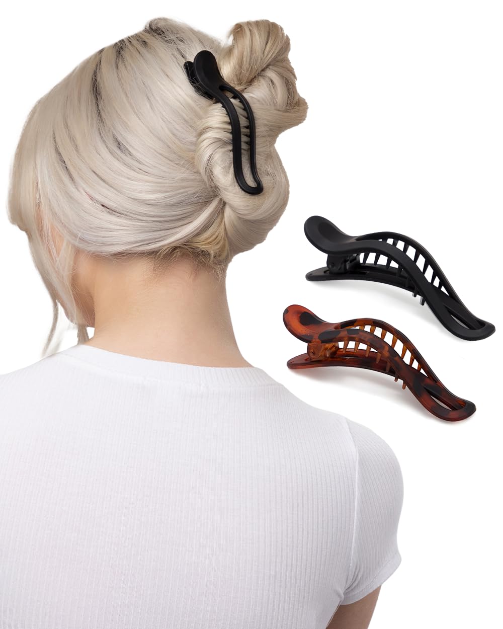 Kitsch clip packed with beach items illustrating lightweight, secure hold for vacation and on-the-go styling