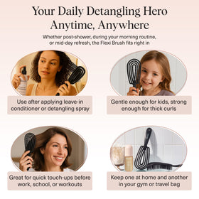 Kitsch smoothing dry curls to define waves and reduce frizz