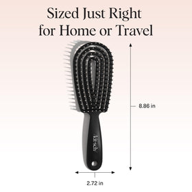 Kitsch brushing wet hair to detangle gently and prep for styling