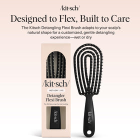 Kitsch brush inside a travel bag for on-the-go detangling and styling