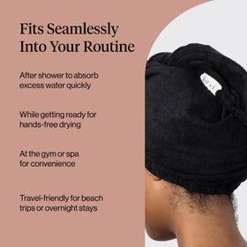 Kitsch folded towel tucked in gym bag illustrating portability and quick-dry benefit