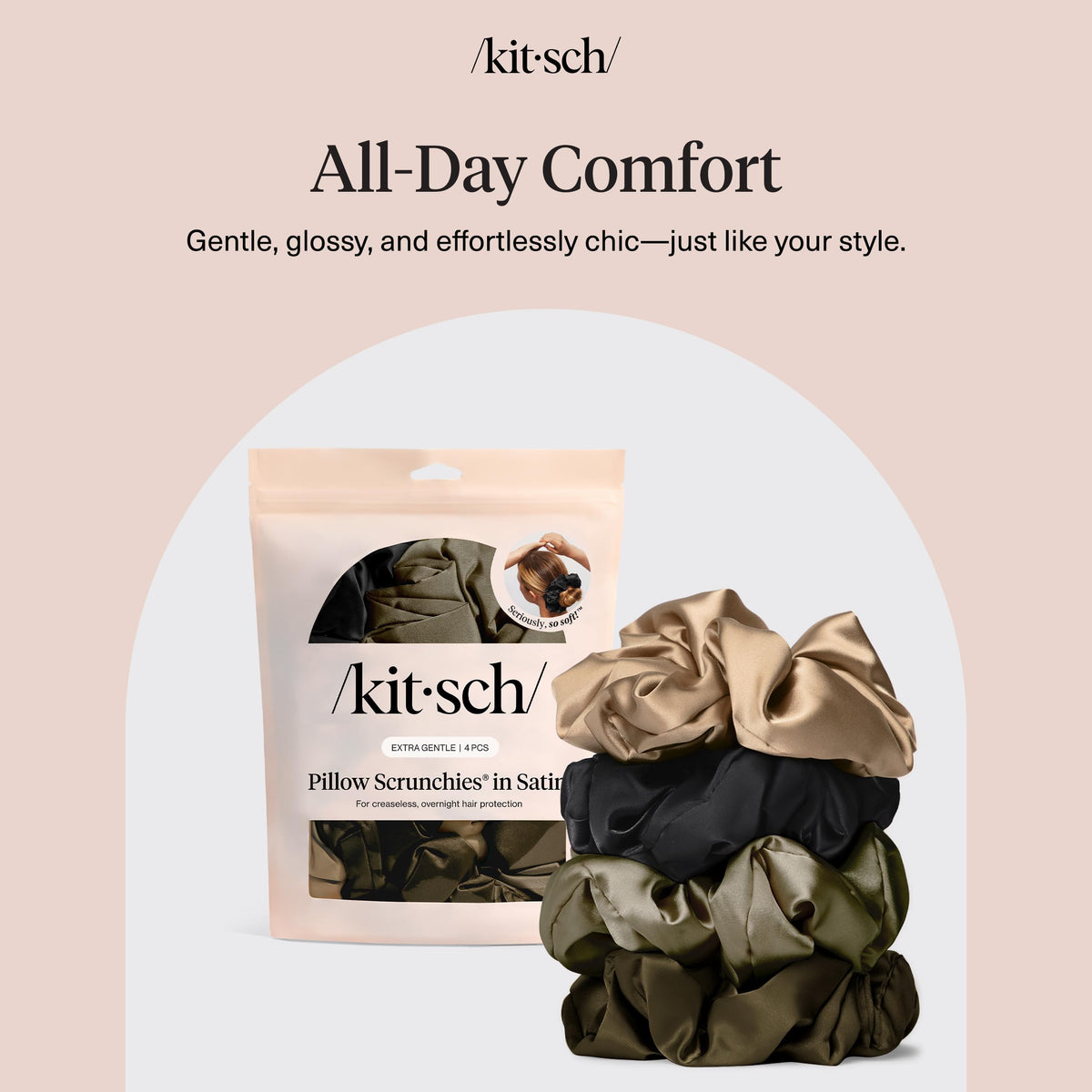 Kitsch four-pack displayed flat indicating variety and everyday readiness