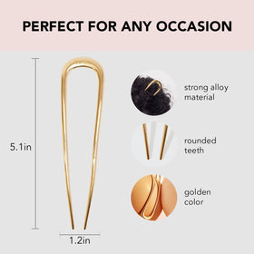 Kitsch hair pin close-up of smooth anti-rust finish for snag-free use