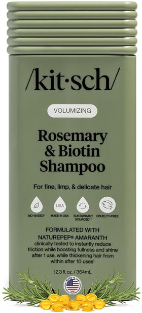 Kitsch front bottle view showing label and volumizing benefit