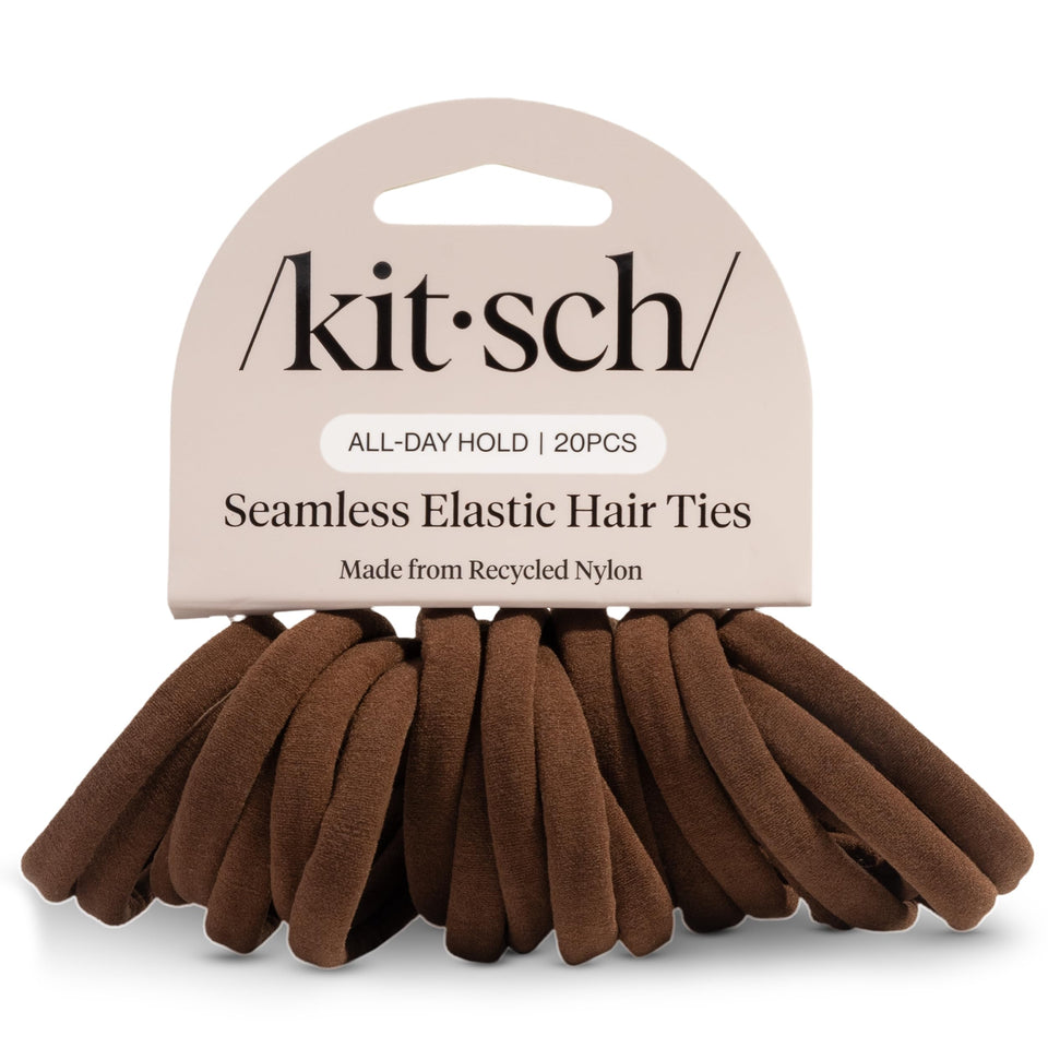 Kitsch front packaging showing chocolate hair ties, ready-to-use convenience
