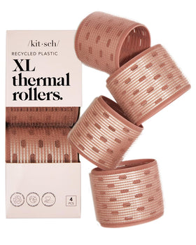 Kitsch front packaging showing terracotta rollers and benefits of heatless styling