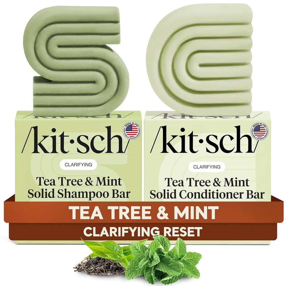 Kitsch front packaging tea tree set showing duo and eco benefits