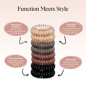 Kitsch holding a smooth ponytail with even pressure and no dents