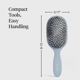 Kitsch ergonomic handle grip for secure styling and easy maneuvering during brushing