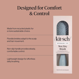Kitsch textured non-slip handle in hand, comfortable control during styling