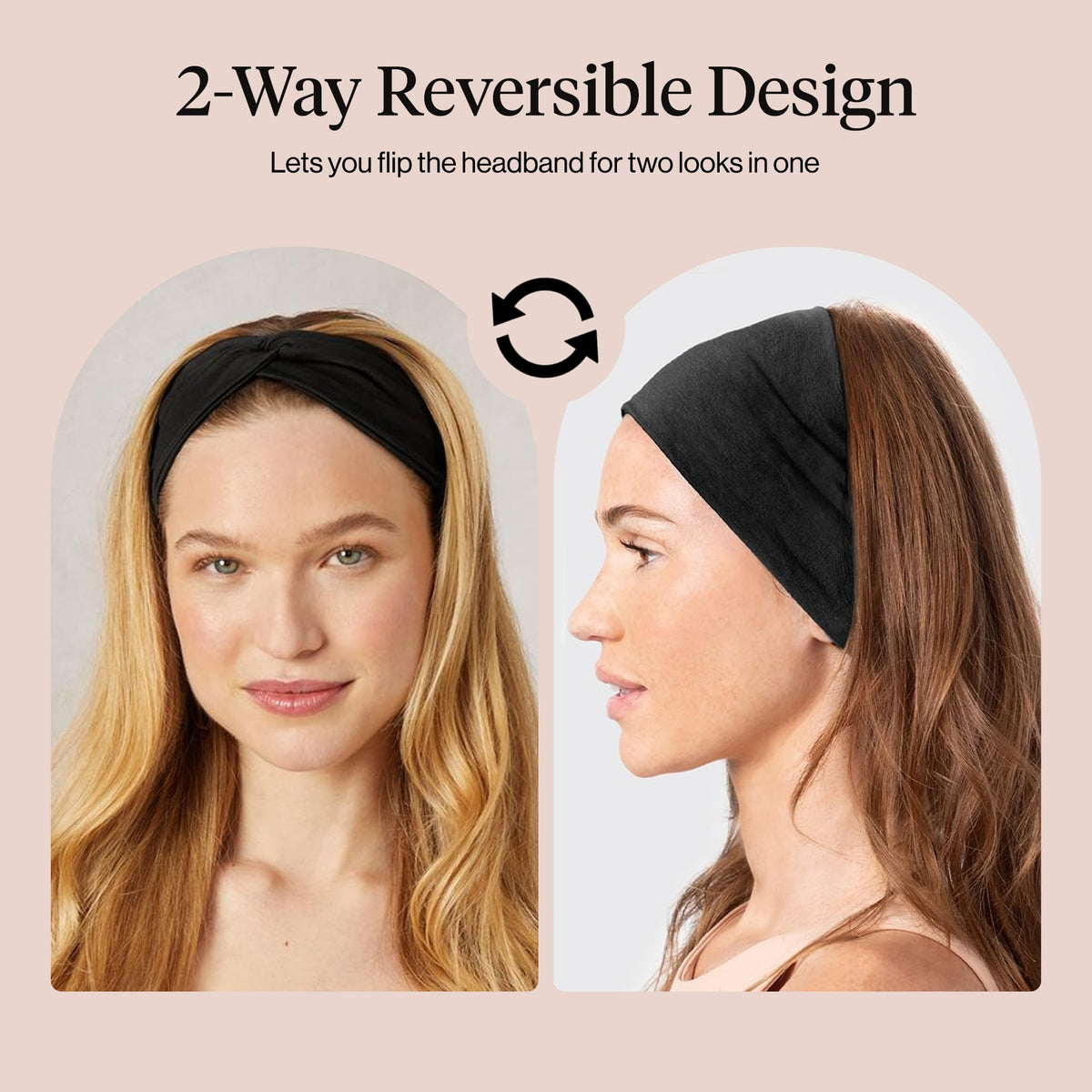 Kitsch headband worn while running showing secure non-slip hold