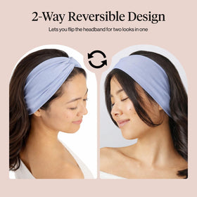 Kitsch headband worn in yoga pose providing sweat-resistant hold