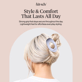 Kitsch clip next to smartphone showing medium size and travel convenience