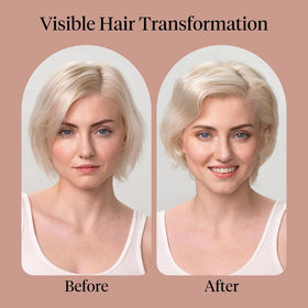 Kitsch hydrated hair after use demonstrating smoother, shinier strands