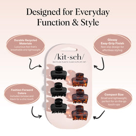 Kitsch clip securing bangs in place for a neat look and comfortable wear