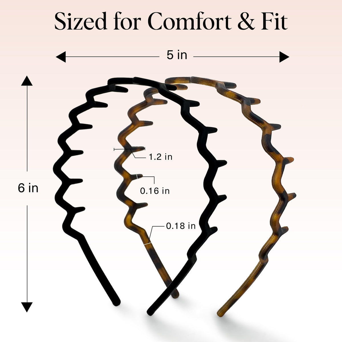 Kitsch headband styled with half-up waves showing added volume and texture benefit