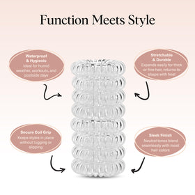 Kitsch used as a ponytail holder showing secure hold and minimal tension on hair
