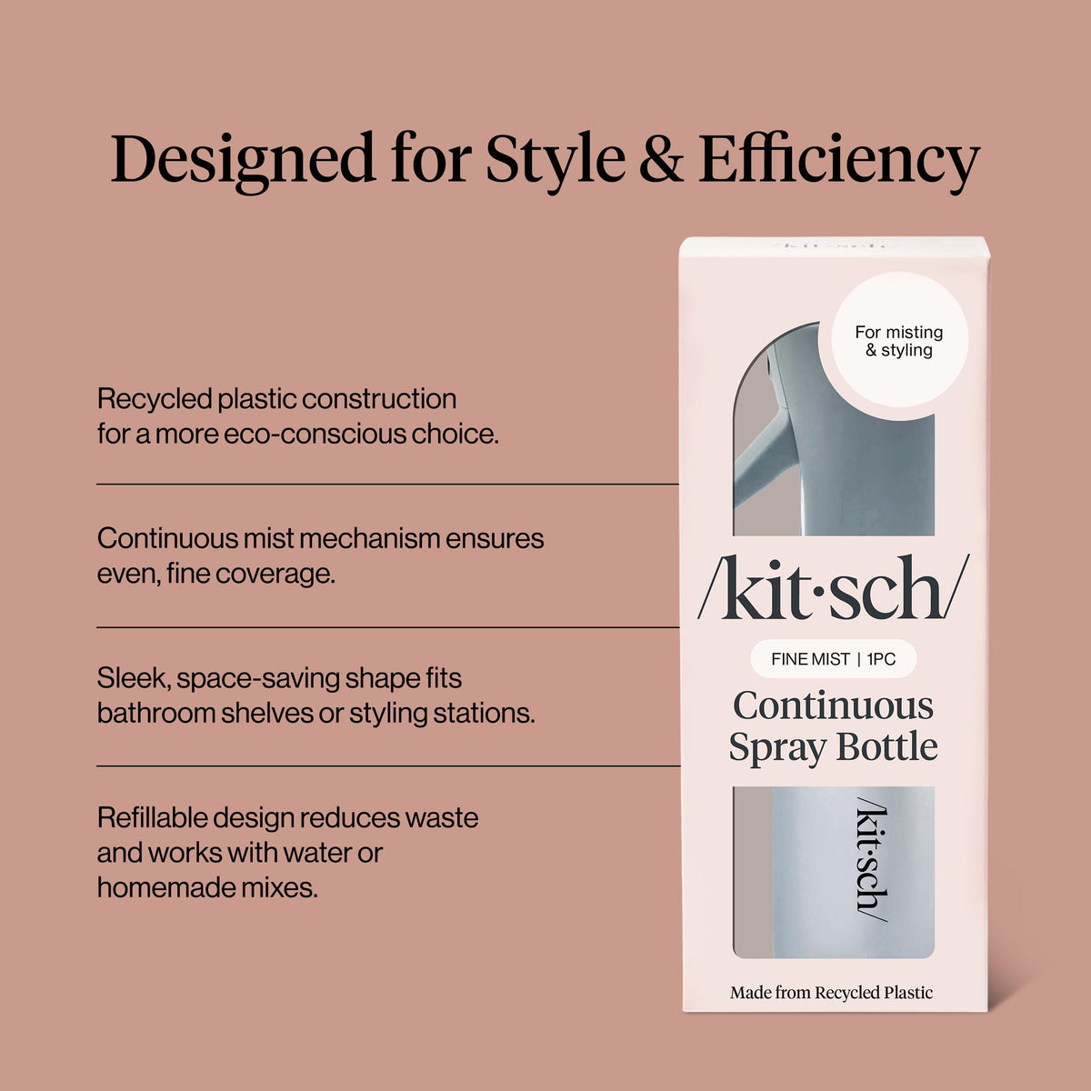Kitsch held in hand demonstrating ergonomic trigger for comfortable use