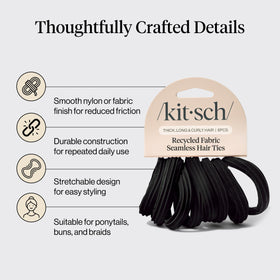 Kitsch used in a high ponytail demonstrating secure all-day hold