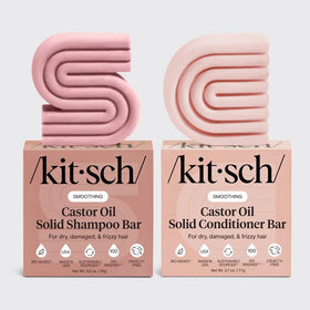 Kitsch ingredient label and made-in-usa badge emphasizing clean formulation