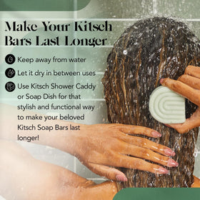 Kitsch label detail close-up showing clean-ingredient claims and product trust