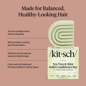Kitsch product label displaying key ingredients and free-from claims for transparency
