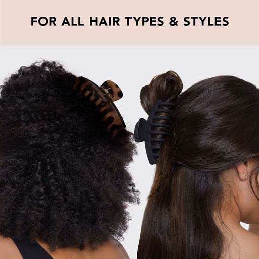 Kitsch clip used in a half-up hairstyle for polished casual styling