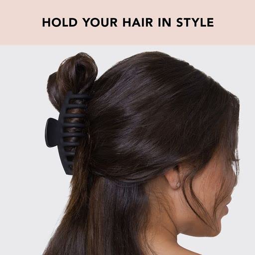 Kitsch clip holding a high messy bun for comfortable all-day wear