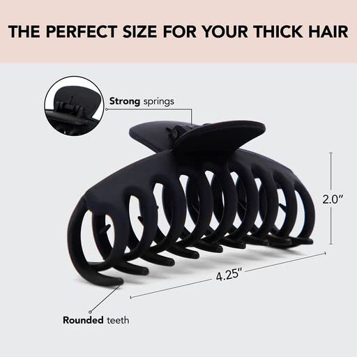 Kitsch clip side profile highlighting spring mechanism and secure grip benefit