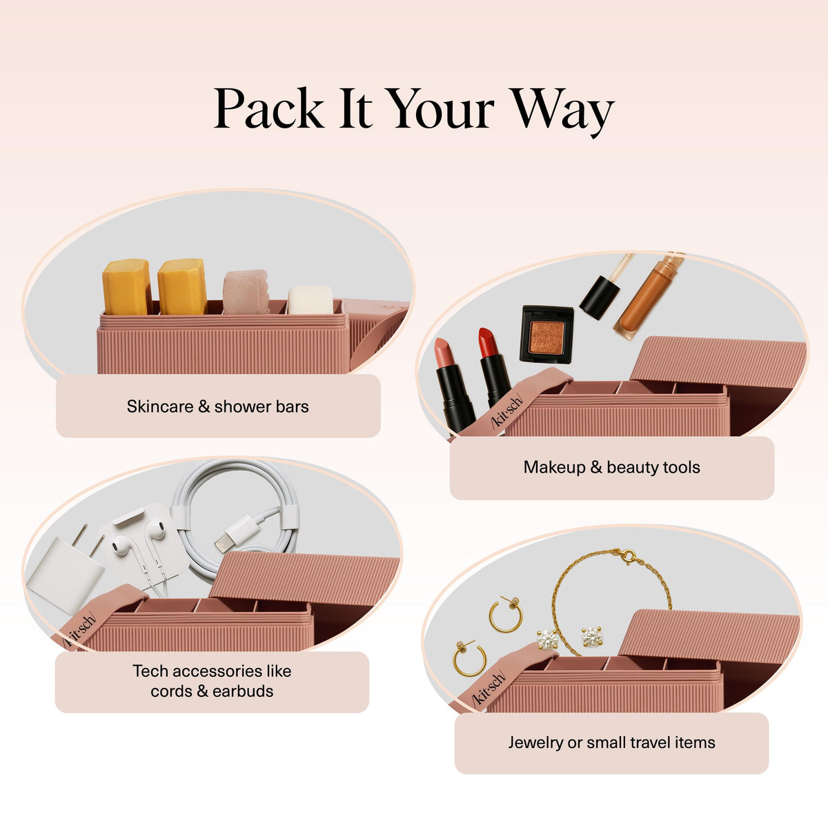Kitsch lid snap-fit mechanism demonstrating reliable closure